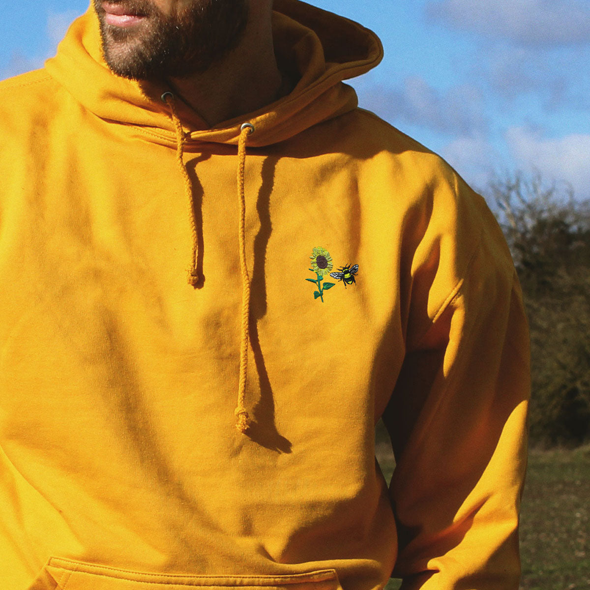 Sunflower Embroidered Hoodie (Unisex)