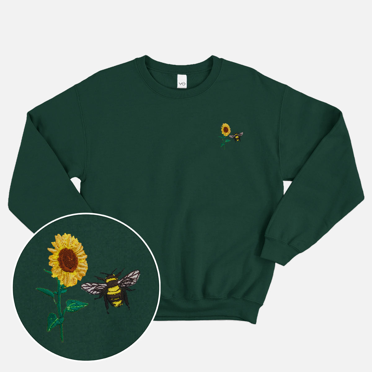 Sunflower Embroidered Sweatshirt (Unisex)
