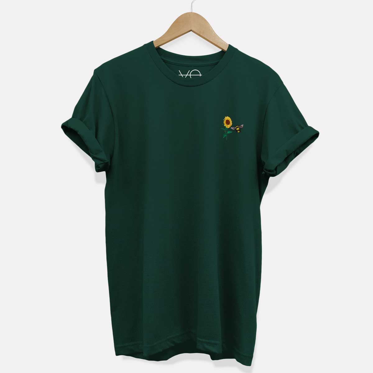 Sunflower Embroidered T-Shirt (Unisex)