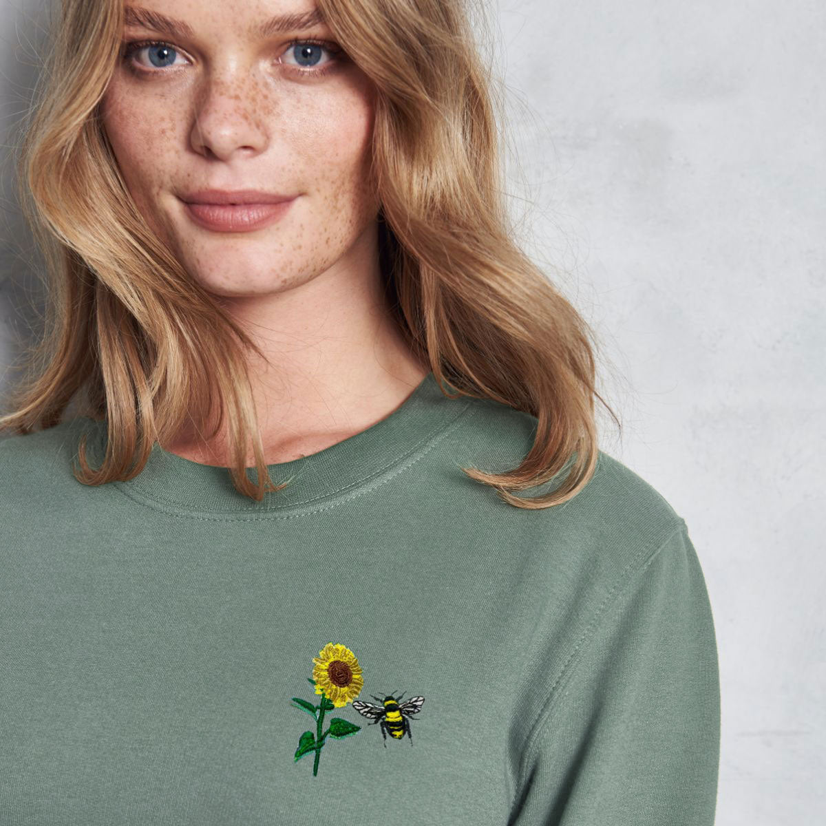 Sunflower Embroidered Sweatshirt (Unisex)