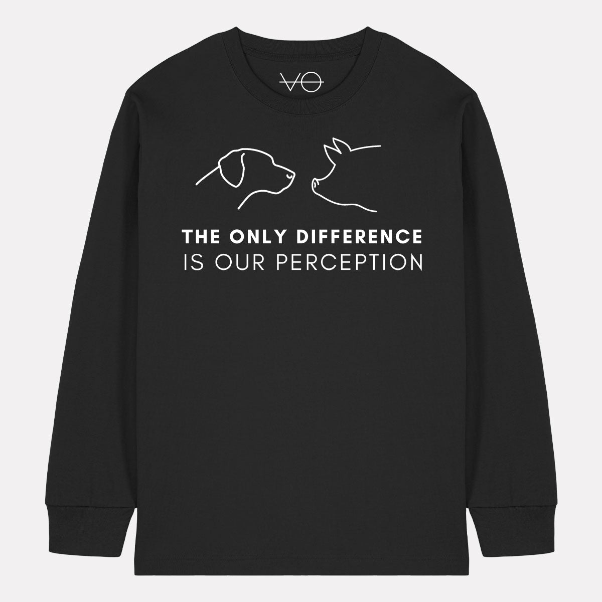 The Only Difference Is Our Perception Long Sleeve T-Shirt (Unisex)