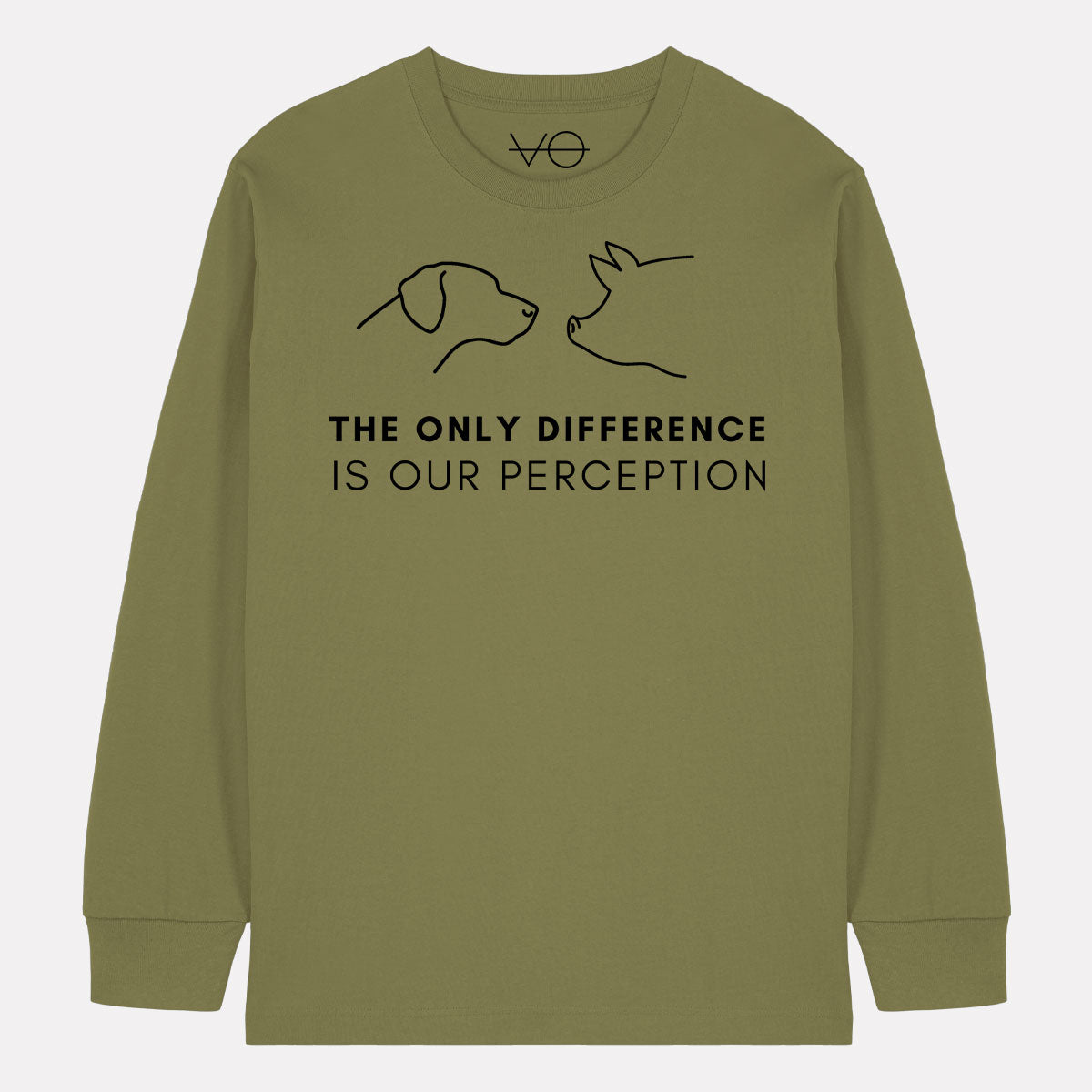 The Only Difference Is Our Perception Long Sleeve T-Shirt (Unisex)