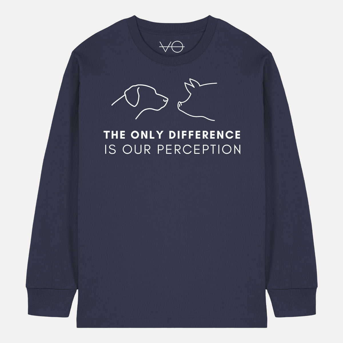 The Only Difference Is Our Perception Long Sleeve T-Shirt (Unisex)