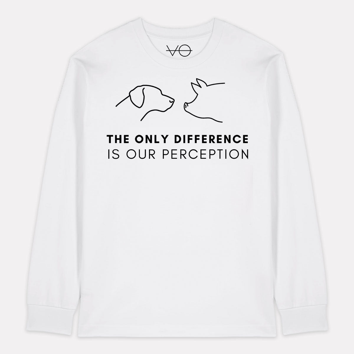 The Only Difference Is Our Perception Long Sleeve T-Shirt (Unisex)