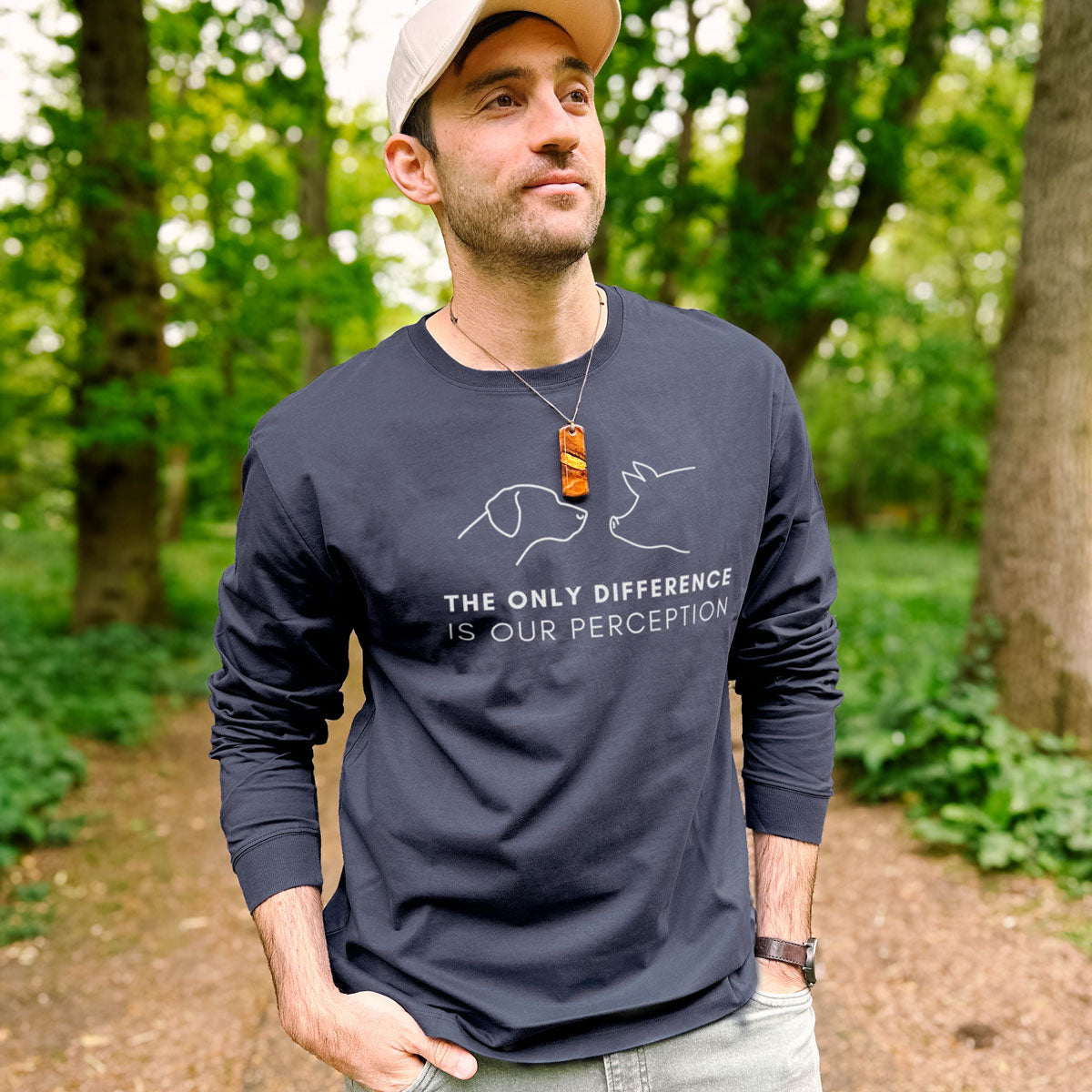The Only Difference Is Our Perception Long Sleeve T-Shirt (Unisex)