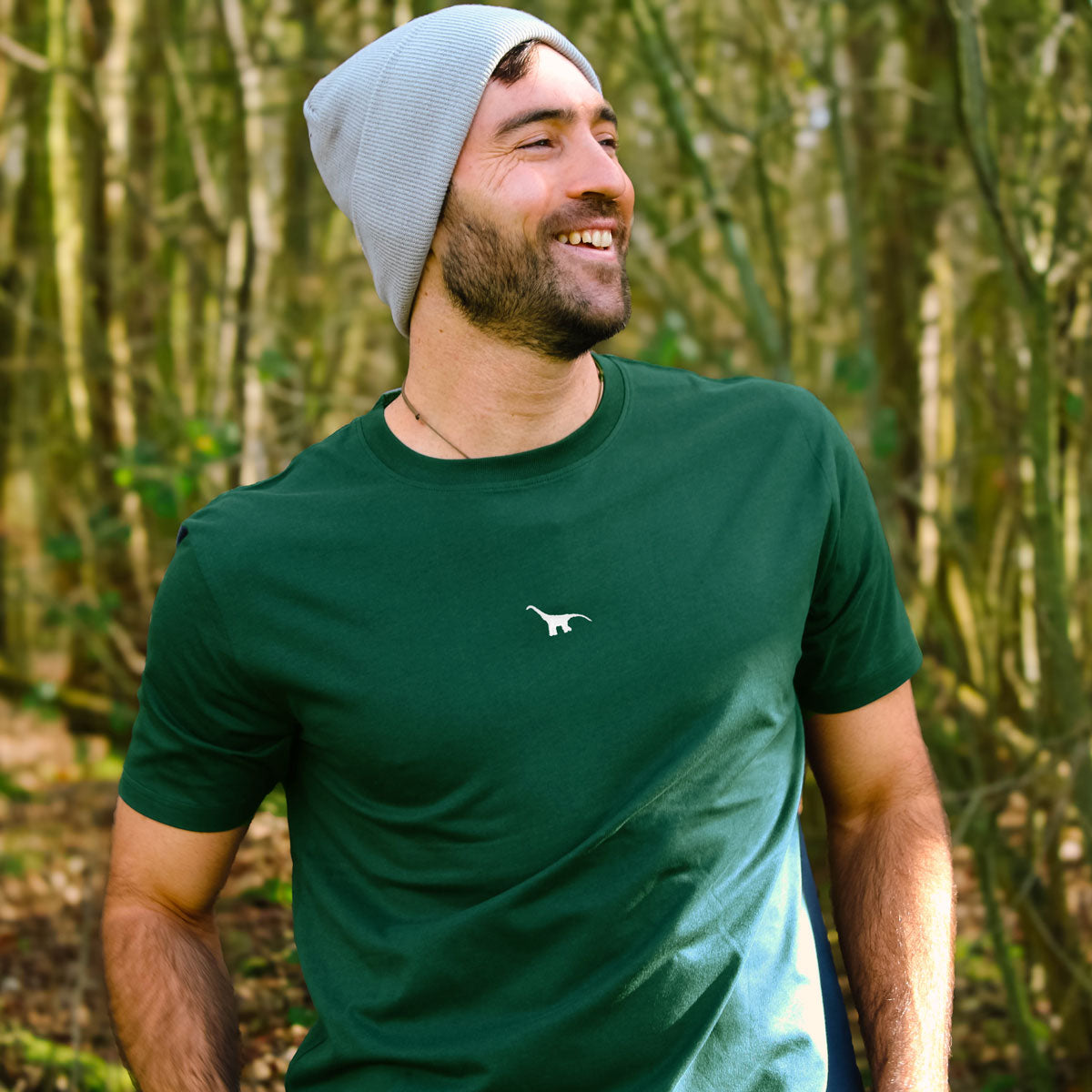 Tiny Embroidered Dino T-Shirt (Unisex)
