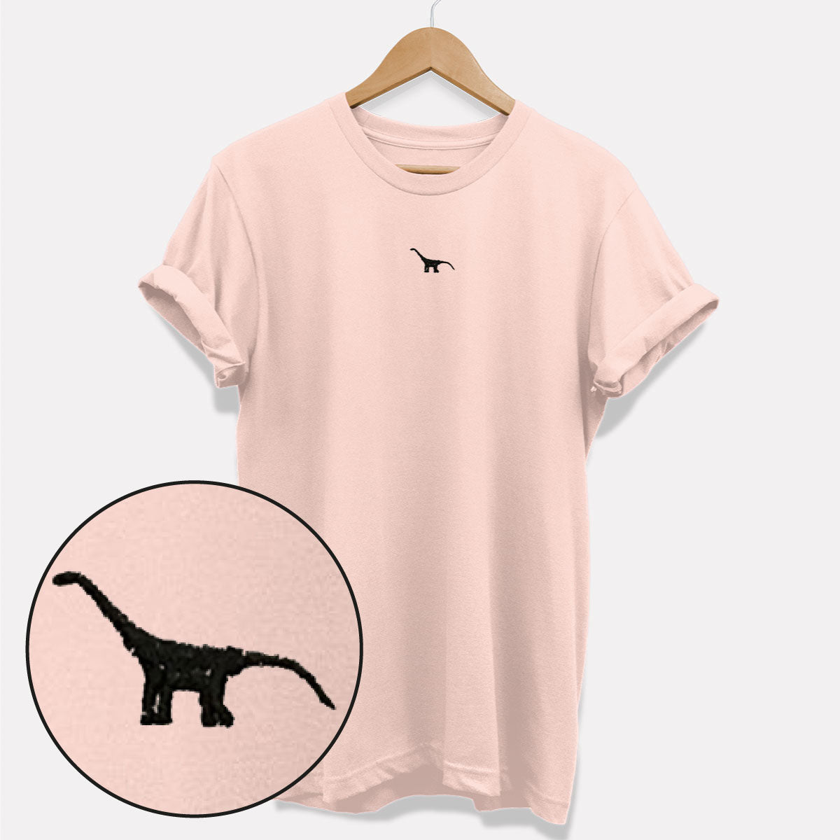 Tiny Embroidered Dino T-Shirt (Unisex)