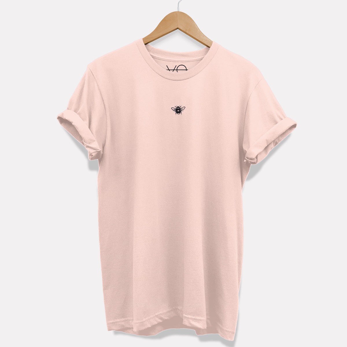 Tiny Embroidered Bumble Bee T-Shirt (Unisex)