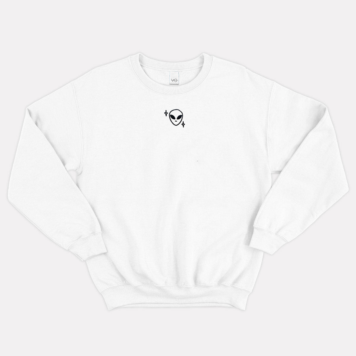 Tiny Embroidered Alien Sweatshirt (Unisex)