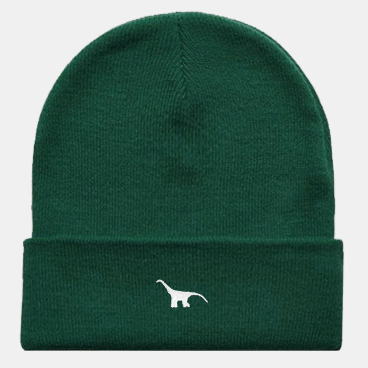 Tiny Embroidered Dino Cuffed Beanie