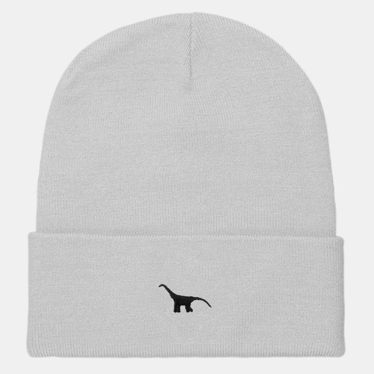 Tiny Embroidered Dino Cuffed Beanie