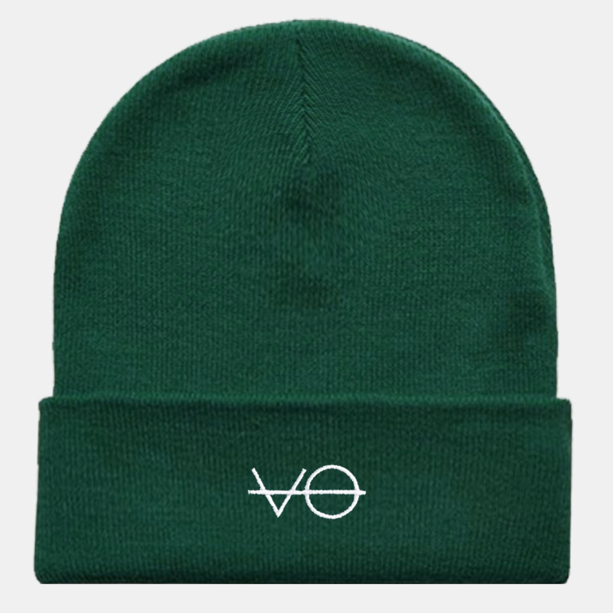 VO Embroidered Cuffed Beanie, Vegan Gift