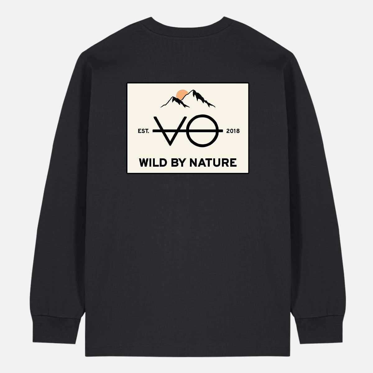 Wild By Nature Back Print Long Sleeve T-Shirt (Unisex)