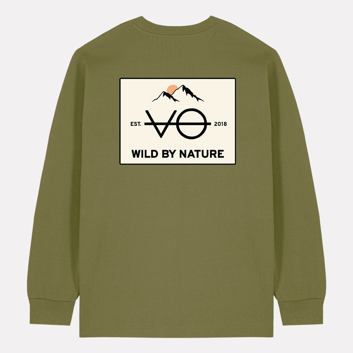 Wild By Nature Back Print Long Sleeve T-Shirt (Unisex)