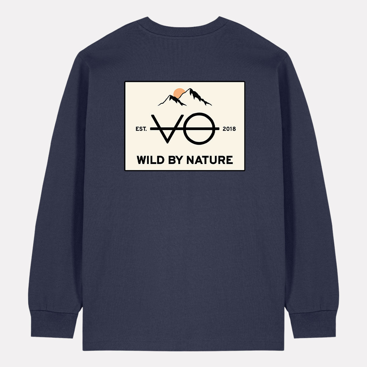 Wild By Nature Back Print Long Sleeve T-Shirt (Unisex)