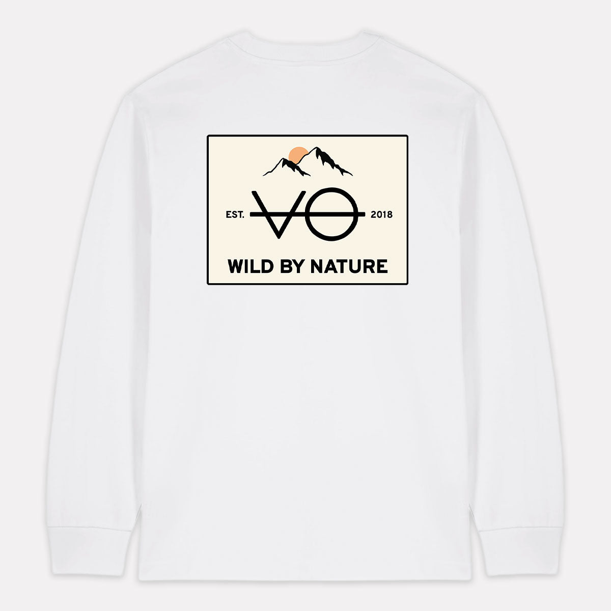 Wild By Nature Back Print Long Sleeve T-Shirt (Unisex)