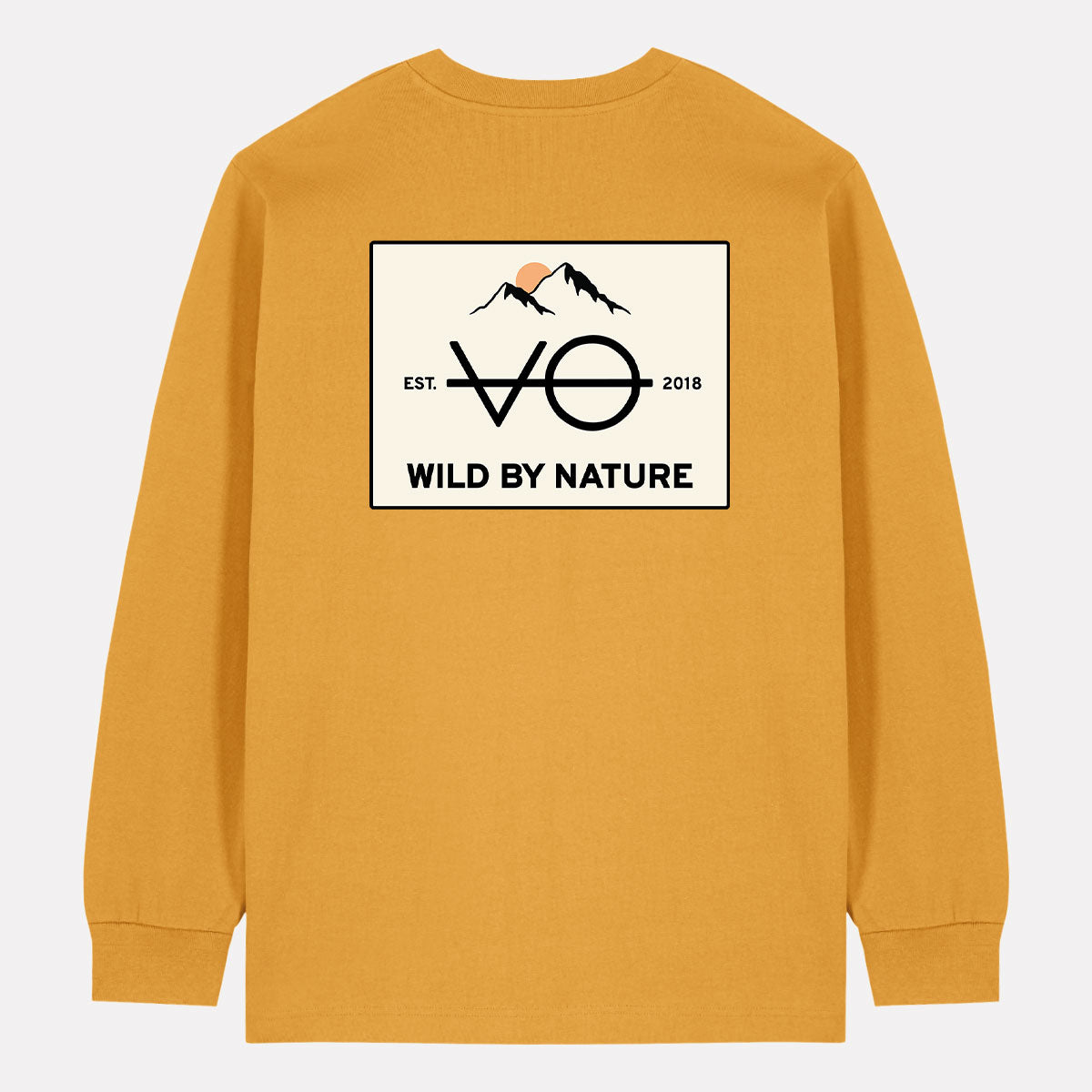 Wild By Nature Back Print Long Sleeve T-Shirt (Unisex)