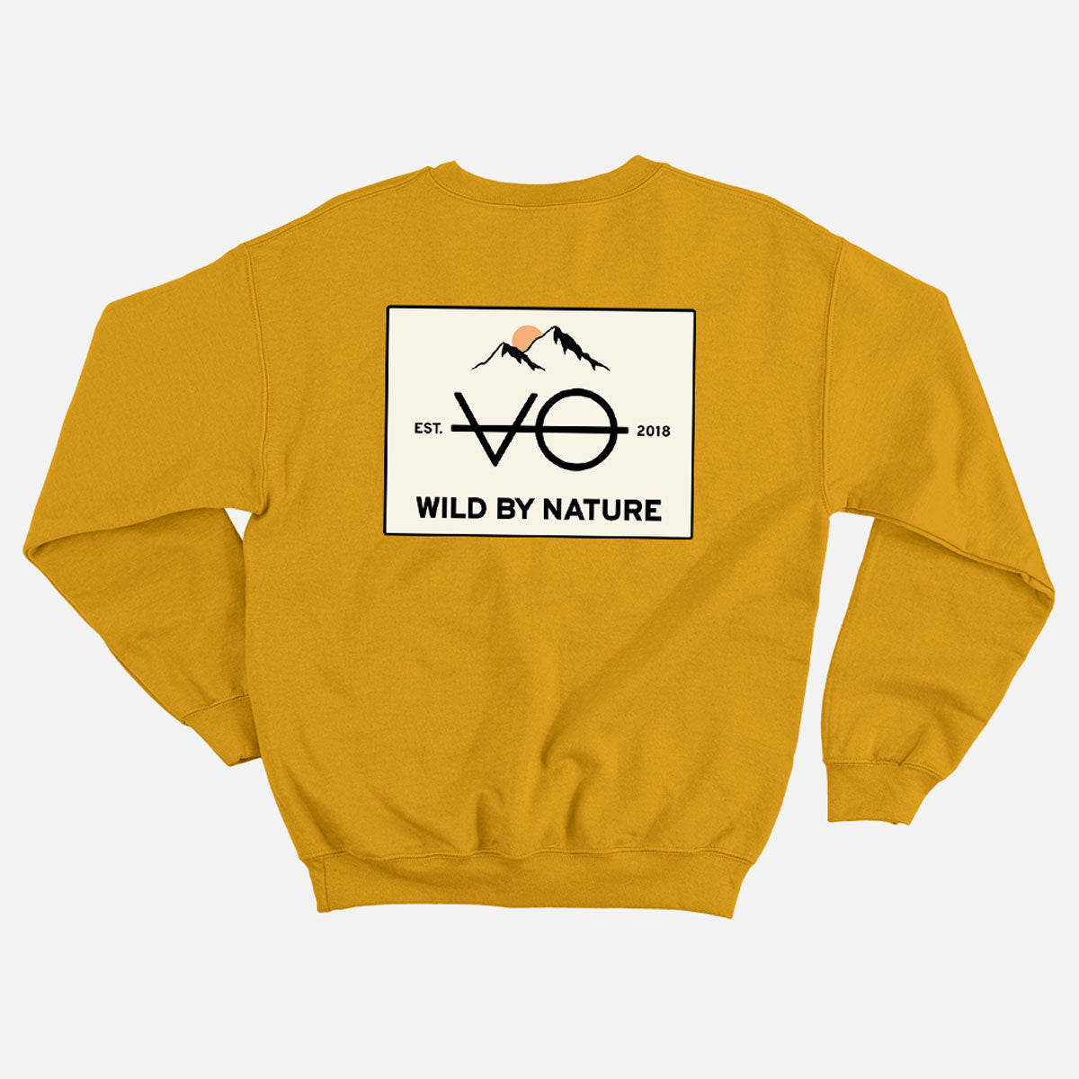 Wild By Nature Back Print Sweatshirt (Unisex)