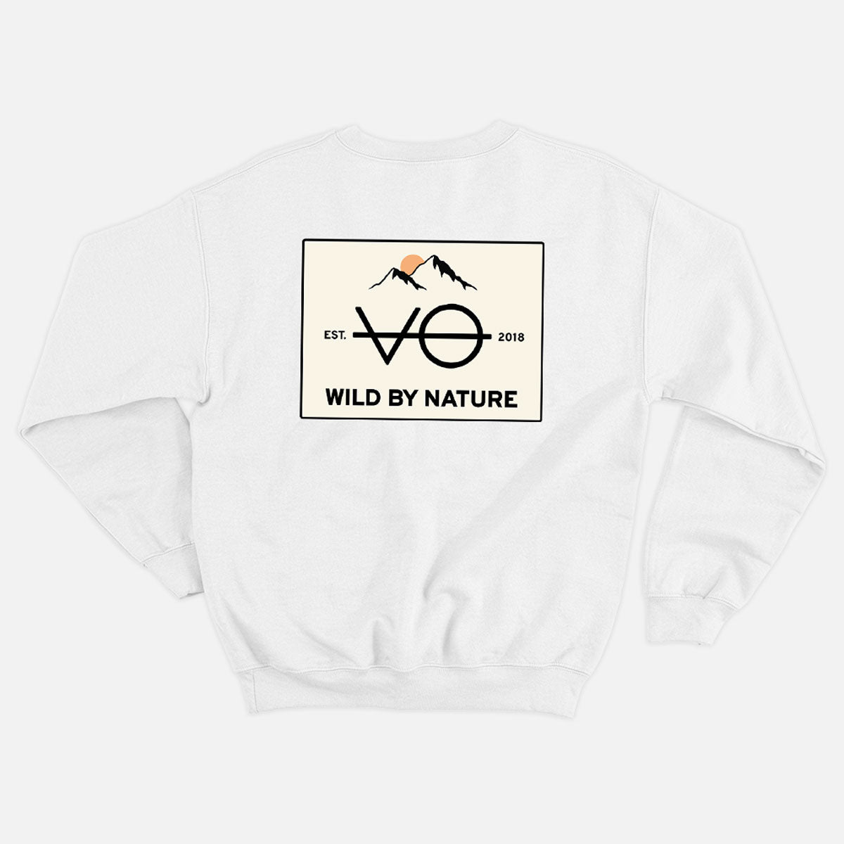 Wild By Nature Back Print Sweatshirt (Unisex)