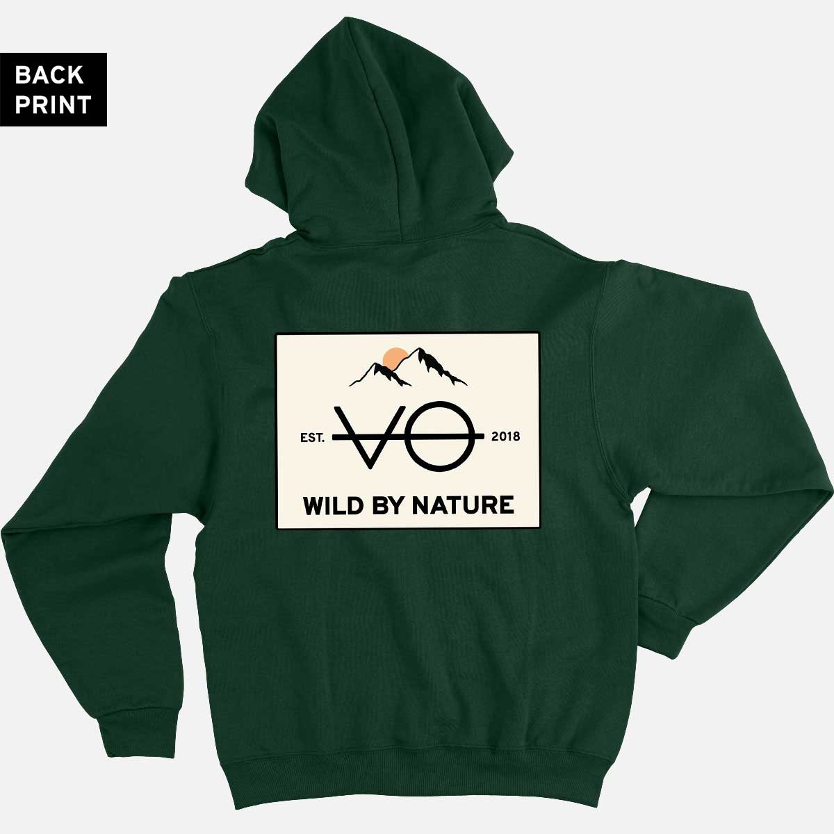 Wild By Nature Back Print Hoodie (Unisex)