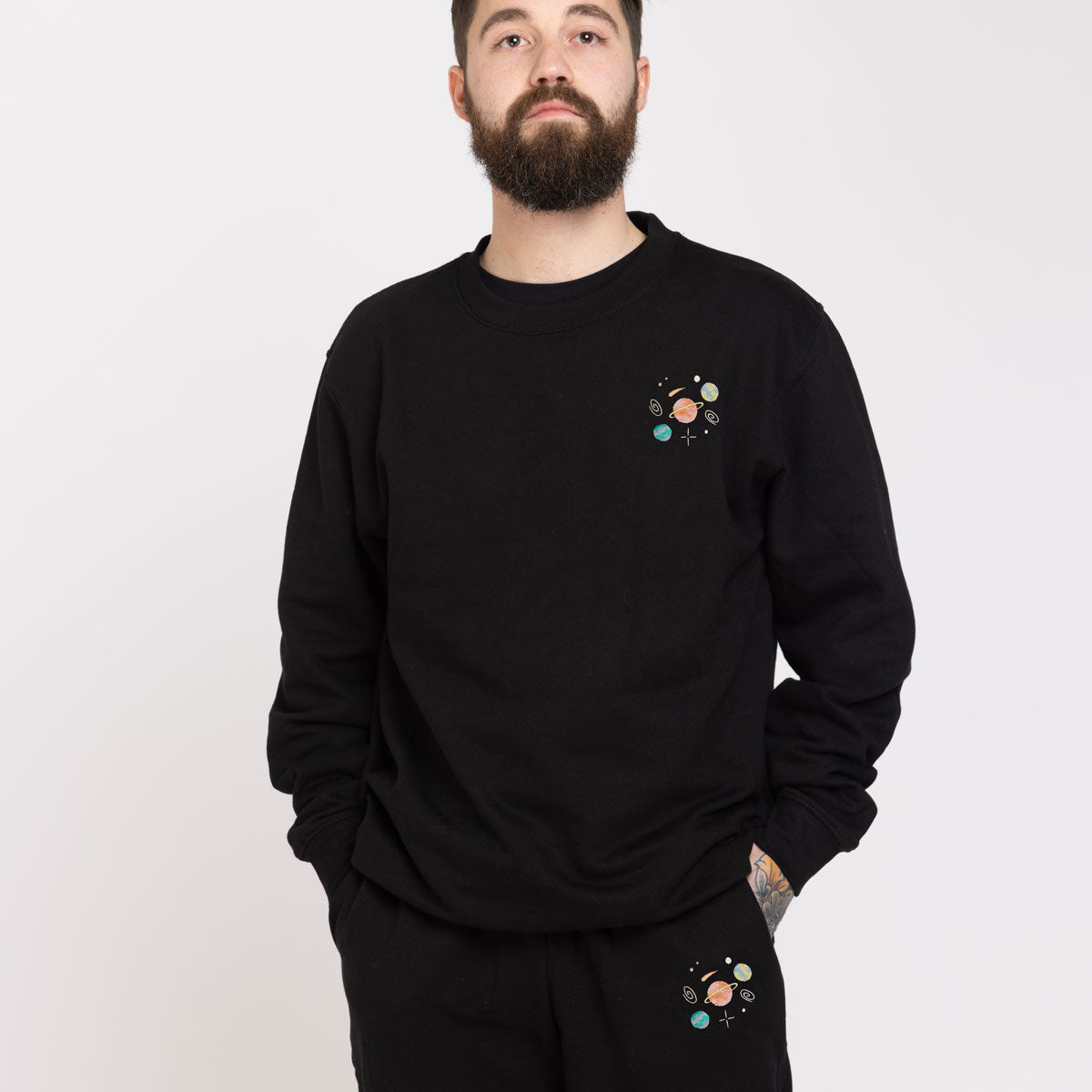 Planets Embroidered Sweatshirt (Unisex)