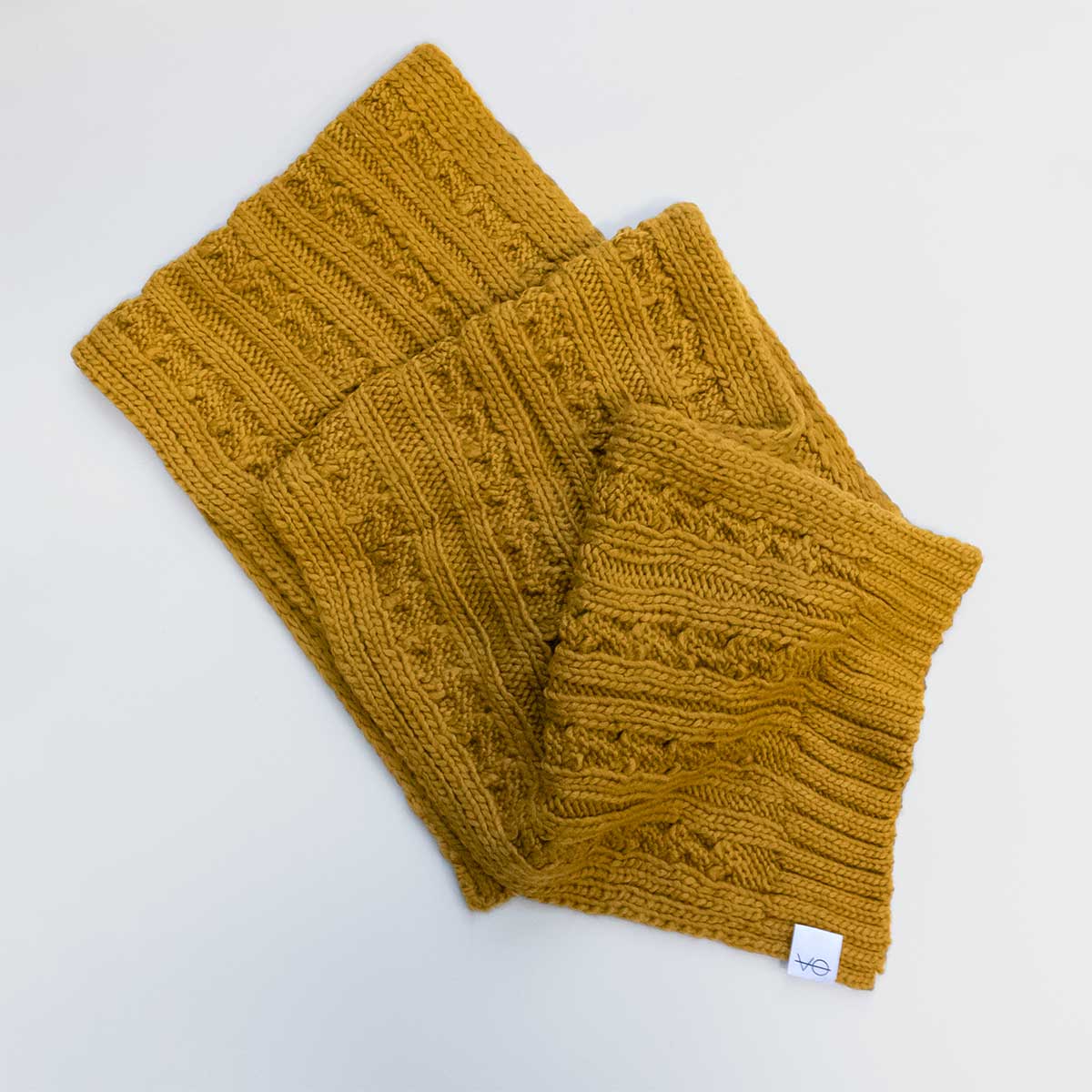 Mustard No-Wool Woolly Scarf-Vegan Apparel, Vegan Accessories, Vegan Gift, Vegan Scarf, BB499-Vegan Outfitters-Mustard-Vegan Outfitters
