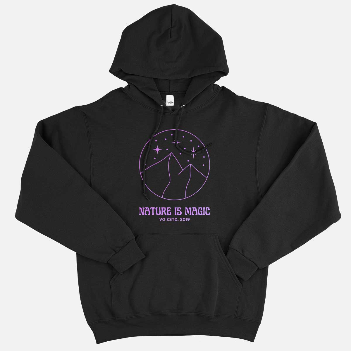 Nature Is Magic Hoodie (Unisex)-Vegan Apparel, Vegan Clothing, Vegan Hoodie JH001-Vegan Outfitters-X-Small-Black-Vegan Outfitters