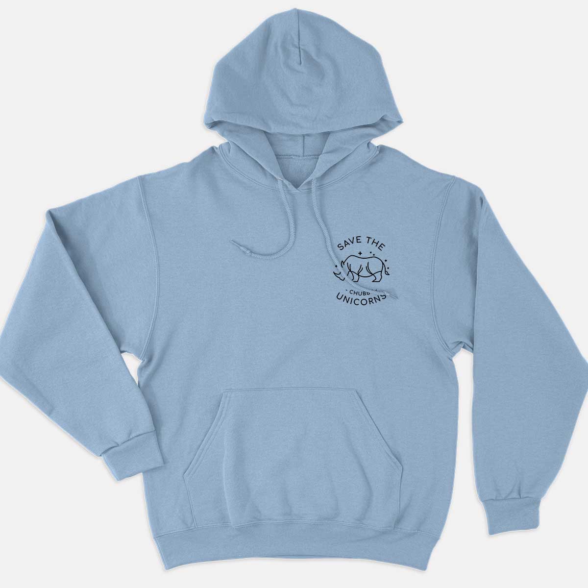Save The Chubby Unicorns Corner Hoodie (Unisex)-Vegan Apparel, Vegan Clothing, Vegan Hoodie JH001-Vegan Outfitters-X-Small-Blue-Vegan Outfitters