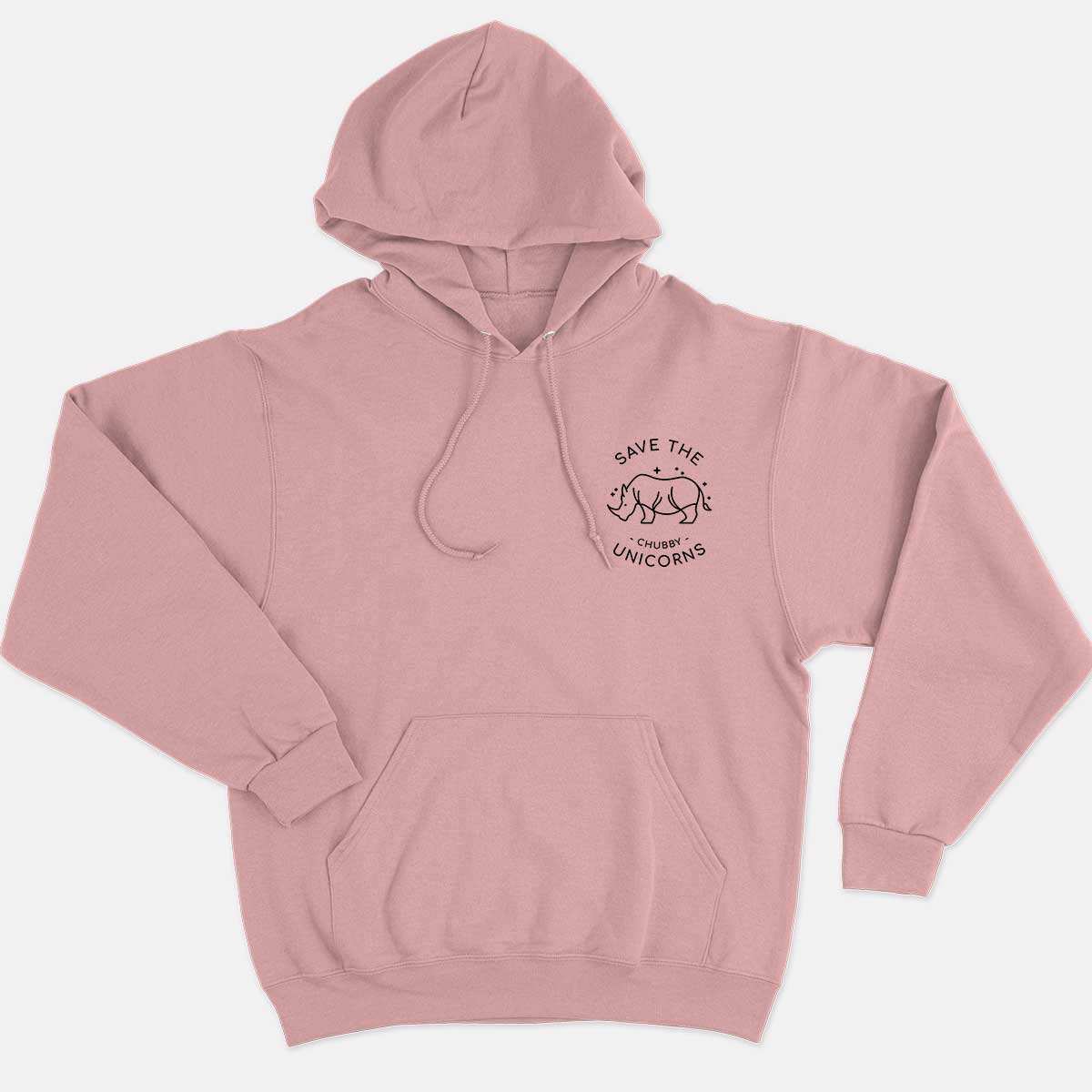 Save The Chubby Unicorns Corner Hoodie (Unisex)-Vegan Apparel, Vegan Clothing, Vegan Hoodie JH001-Vegan Outfitters-X-Small-Pink-Vegan Outfitters