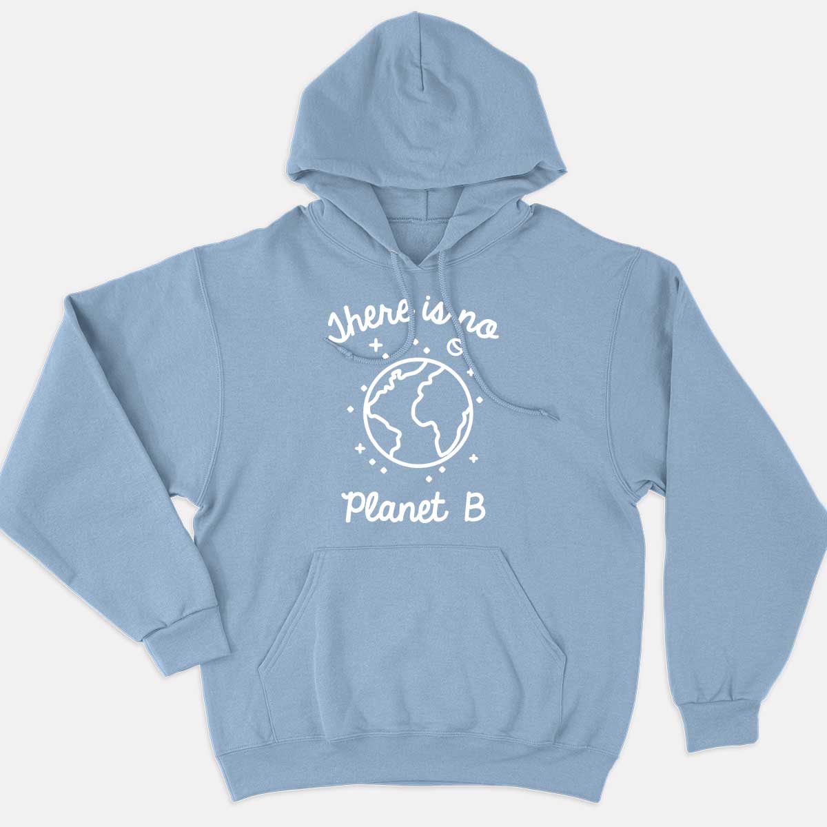 There Is No Planet B Ethical Vegan Hoodie (Unisex)-Vegan Apparel, Vegan Clothing, Vegan Hoodie JH001-Vegan Outfitters-X-Small-Blue-Vegan Outfitters