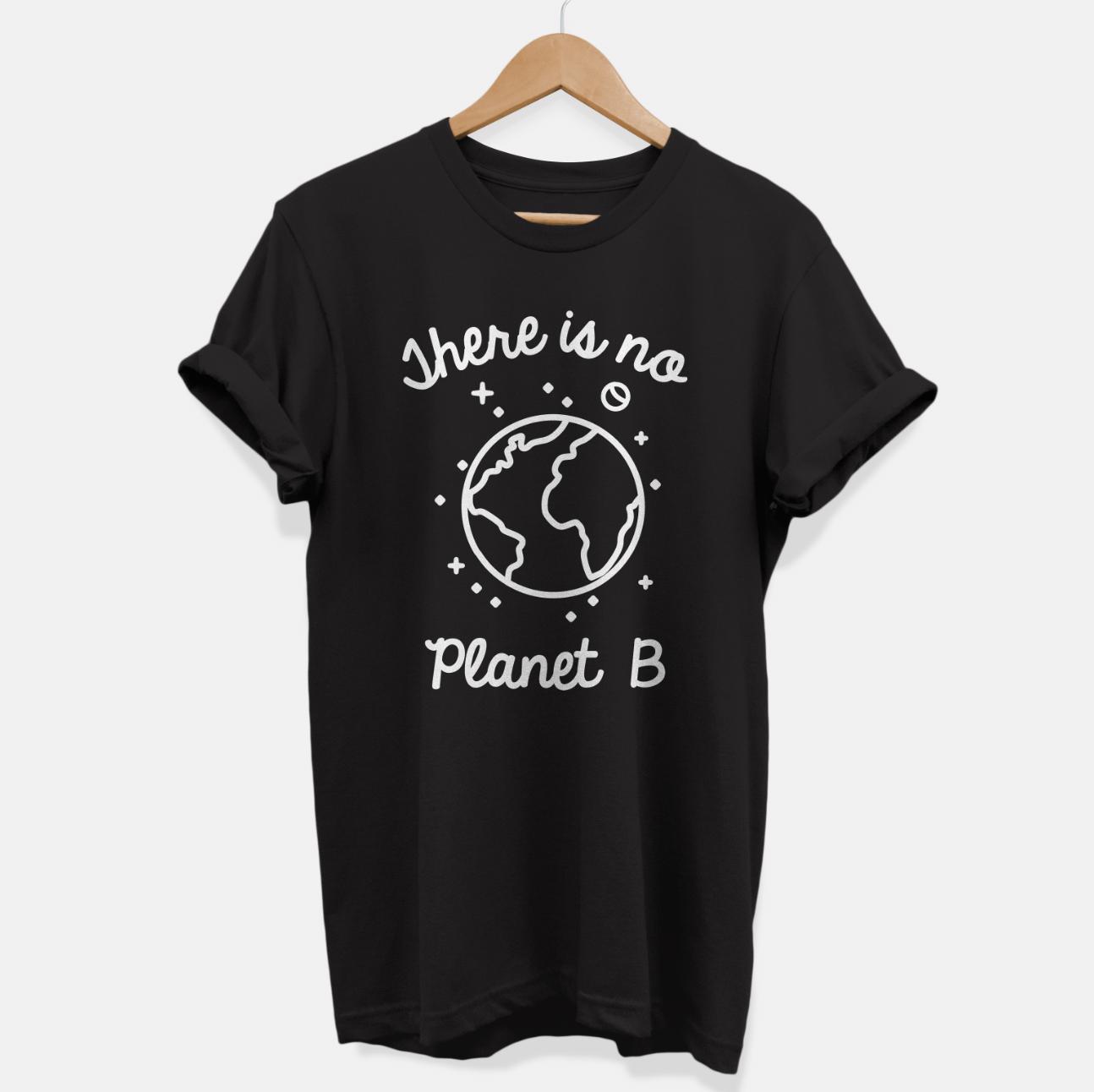 There Is No Planet B Ethical Vegan T-Shirt (Unisex)-Vegan Apparel, Vegan Clothing, Vegan T Shirt, BC3001-Vegan Outfitters-X-Small-Black-Vegan Outfitters