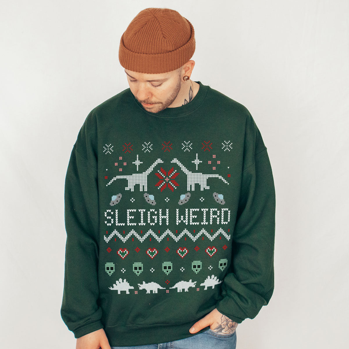 Aliens & Dinos Christmas Jumper (Unisex)