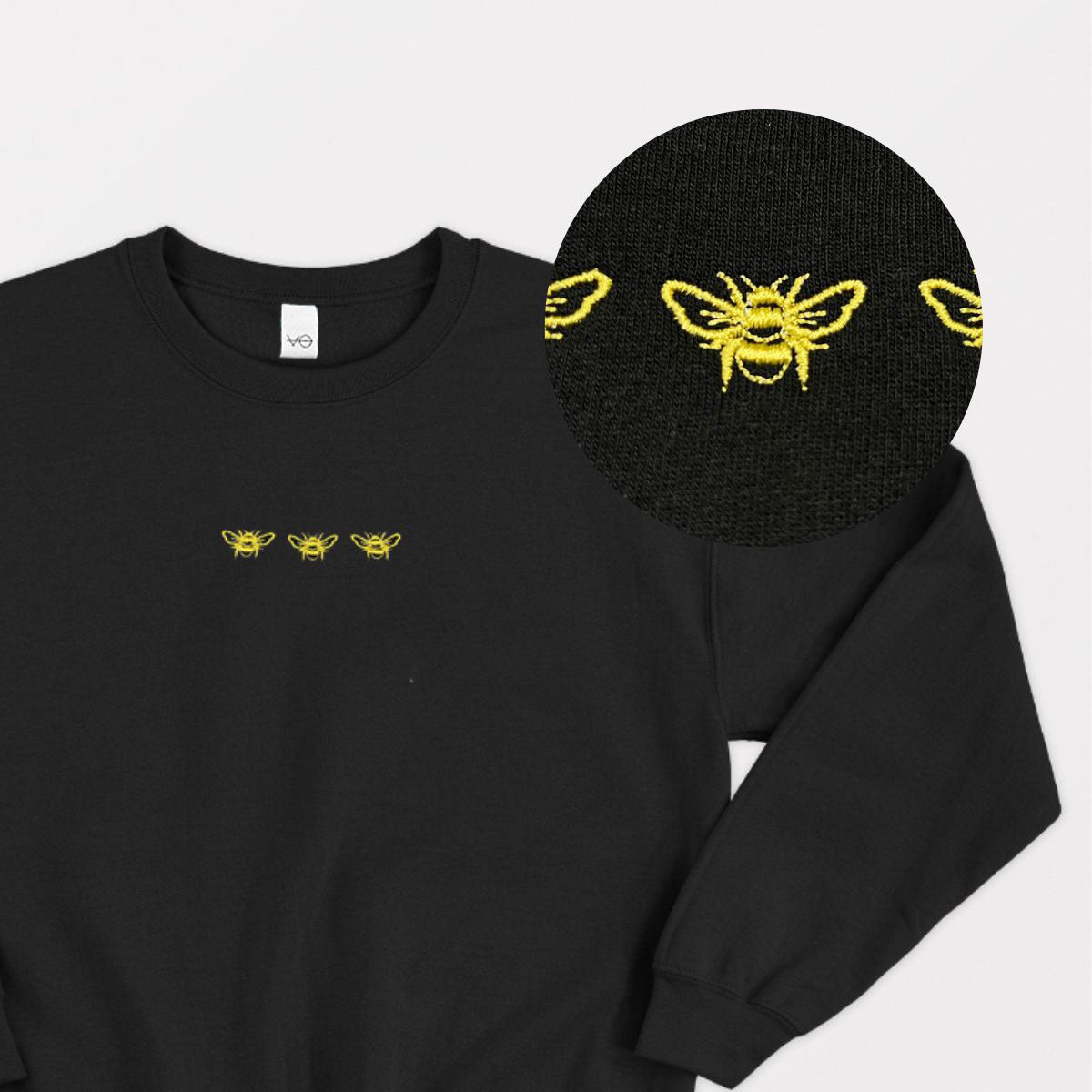 Bumble Bees Embroidered Sweatshirt