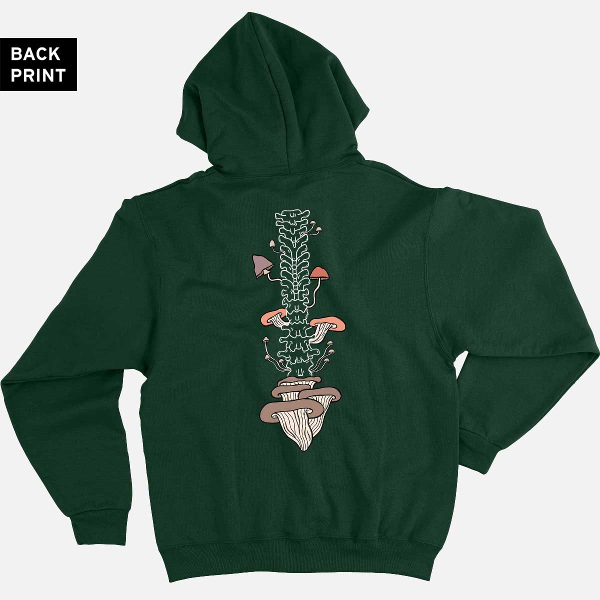 Botanatomy Spine Back Print Hoodie (Unisex)