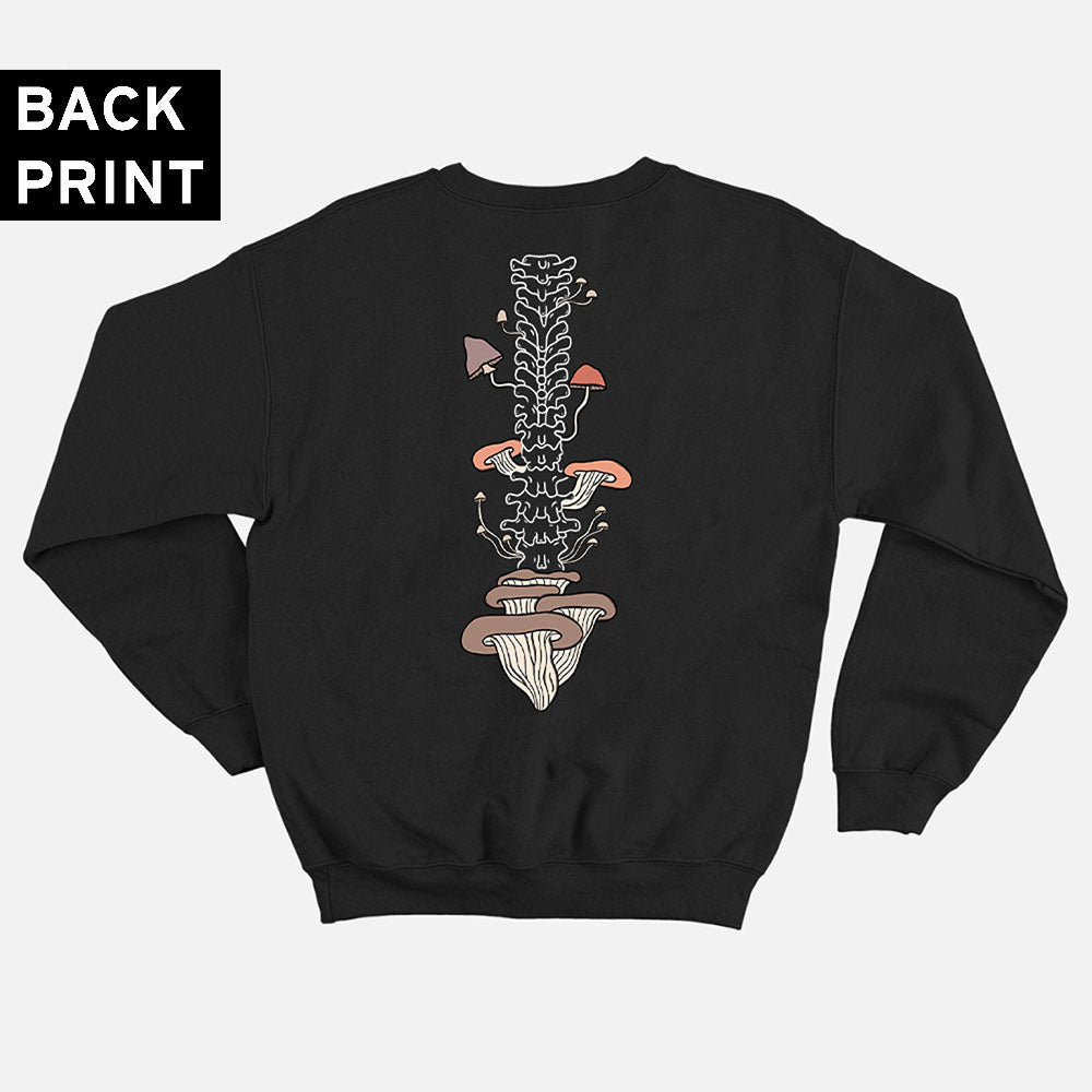 Botanatomy Spine Back Print Sweatshirt (Unisex)