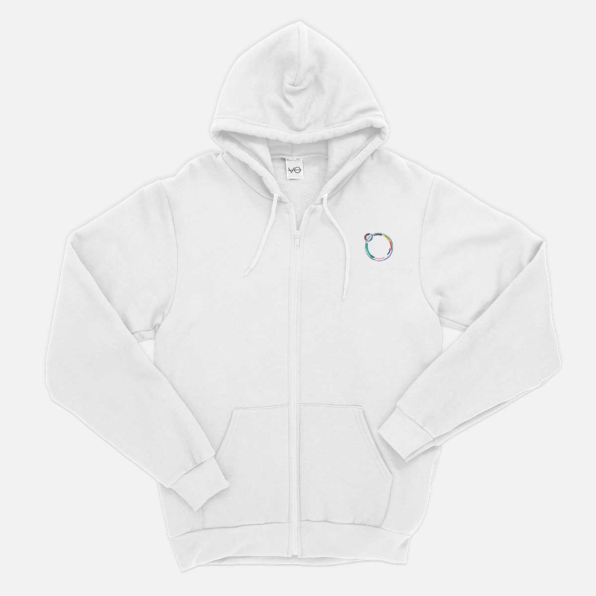 Bubble Embroidered Zip Up Hoodie (Unisex)