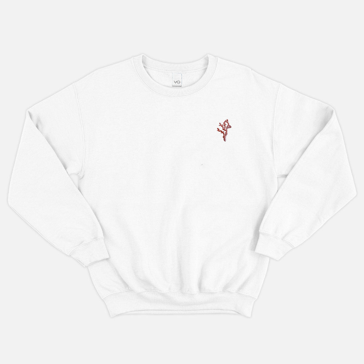 Coral Embroidered Sweatshirt (Unisex)