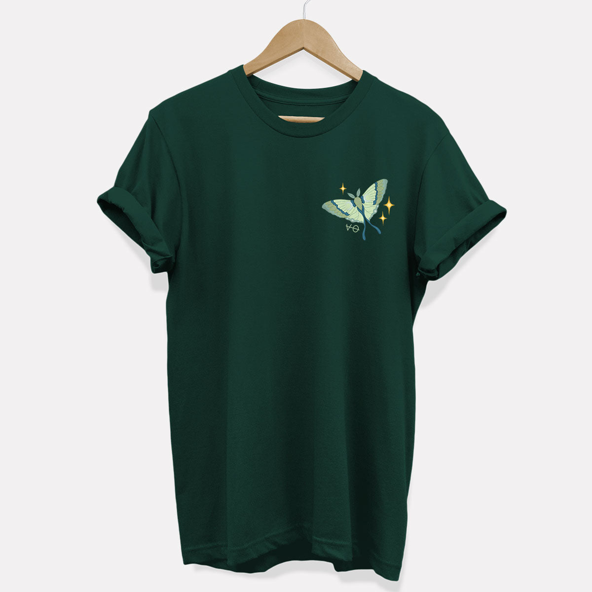 Dark Forest Luna Moth T-Shirt (Unisex)