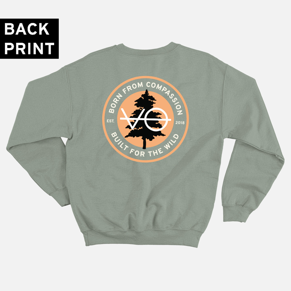 Evergreen Back Print Sweatshirt (Unisex)