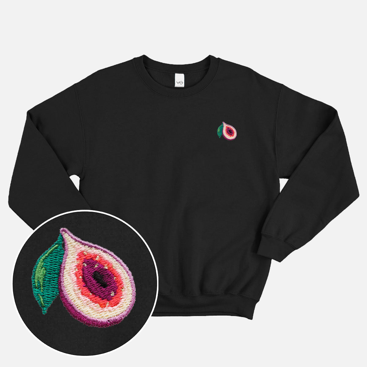 Fig Embroidered Sweatshirt (Unisex)