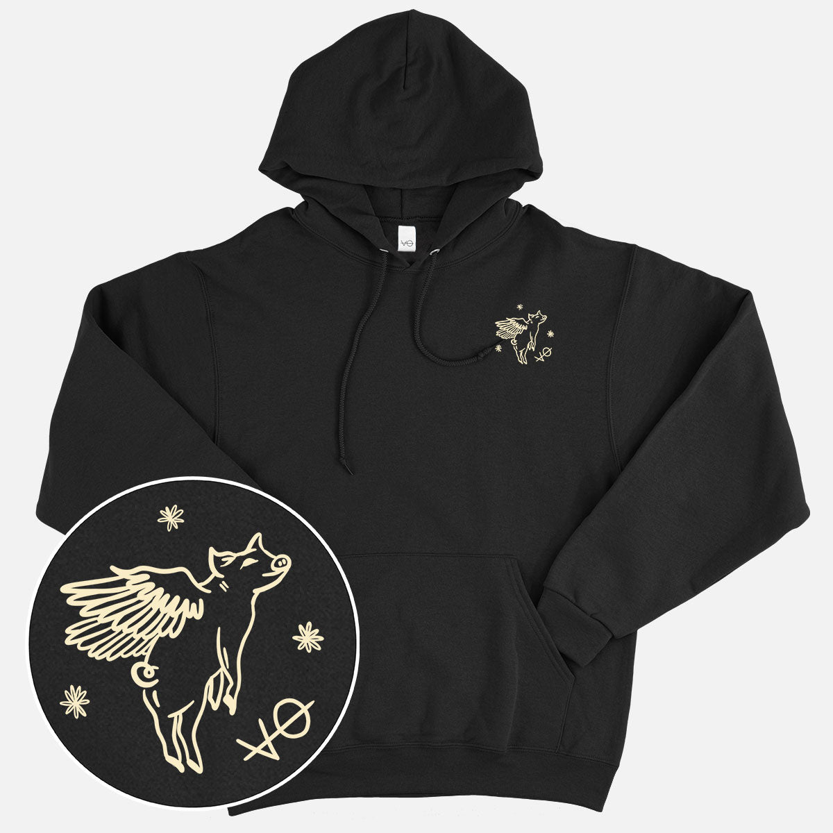 Flying Pig Doodle Hoodie