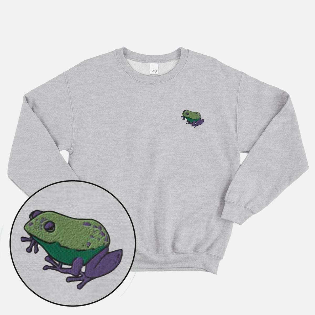 Frog Embroidered Sweatshirt
