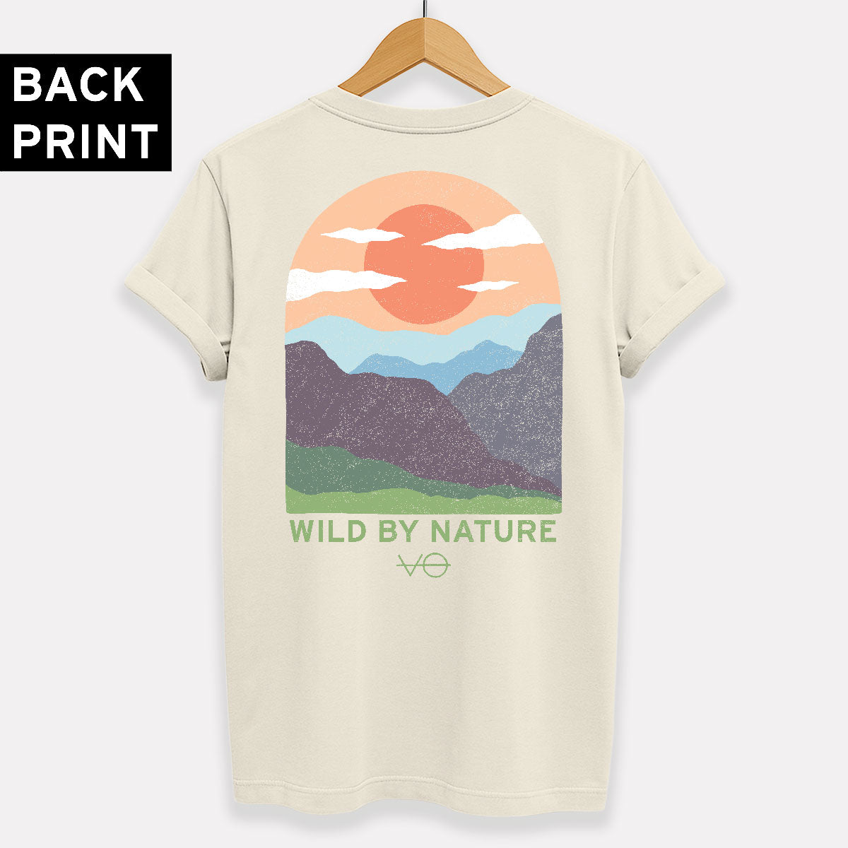 Hills Scene Back Print T-Shirt (Unisex)