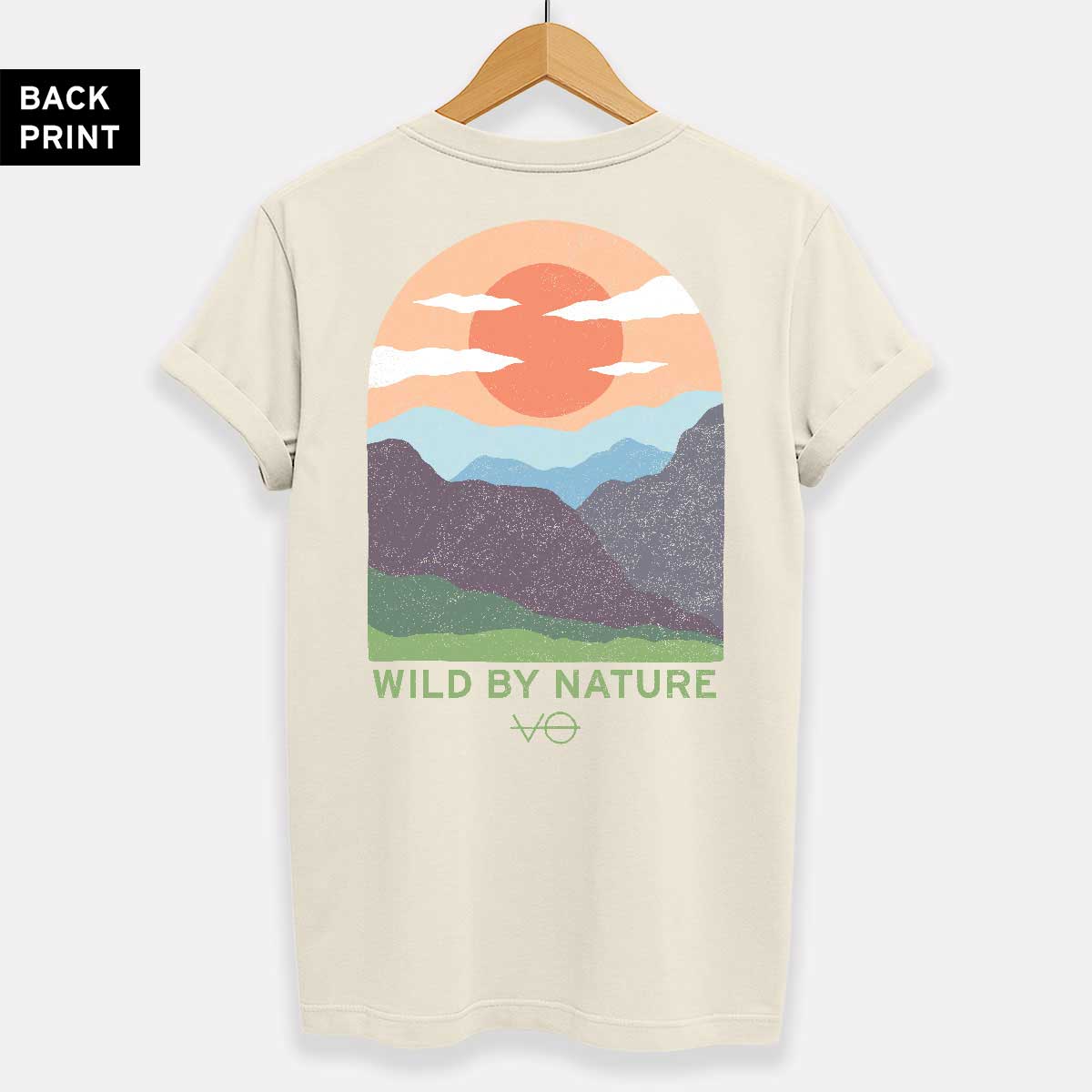 Hills Scene Back Print T-Shirt (Unisex)