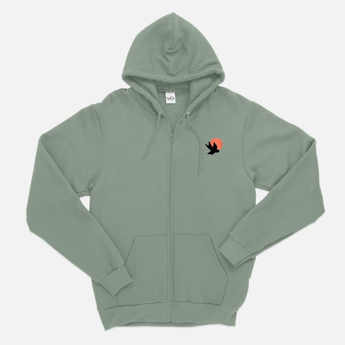 Icarus Embroidered Zip Up Hoodie (Unisex)