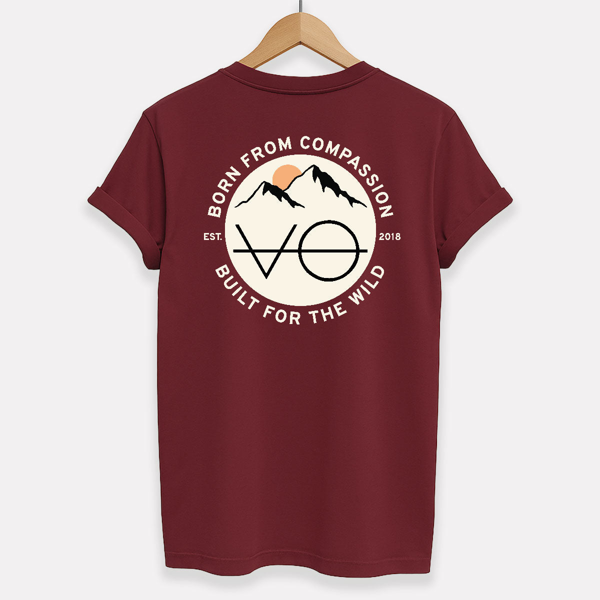 Mountain Range Back Print T-Shirt (Unisex)