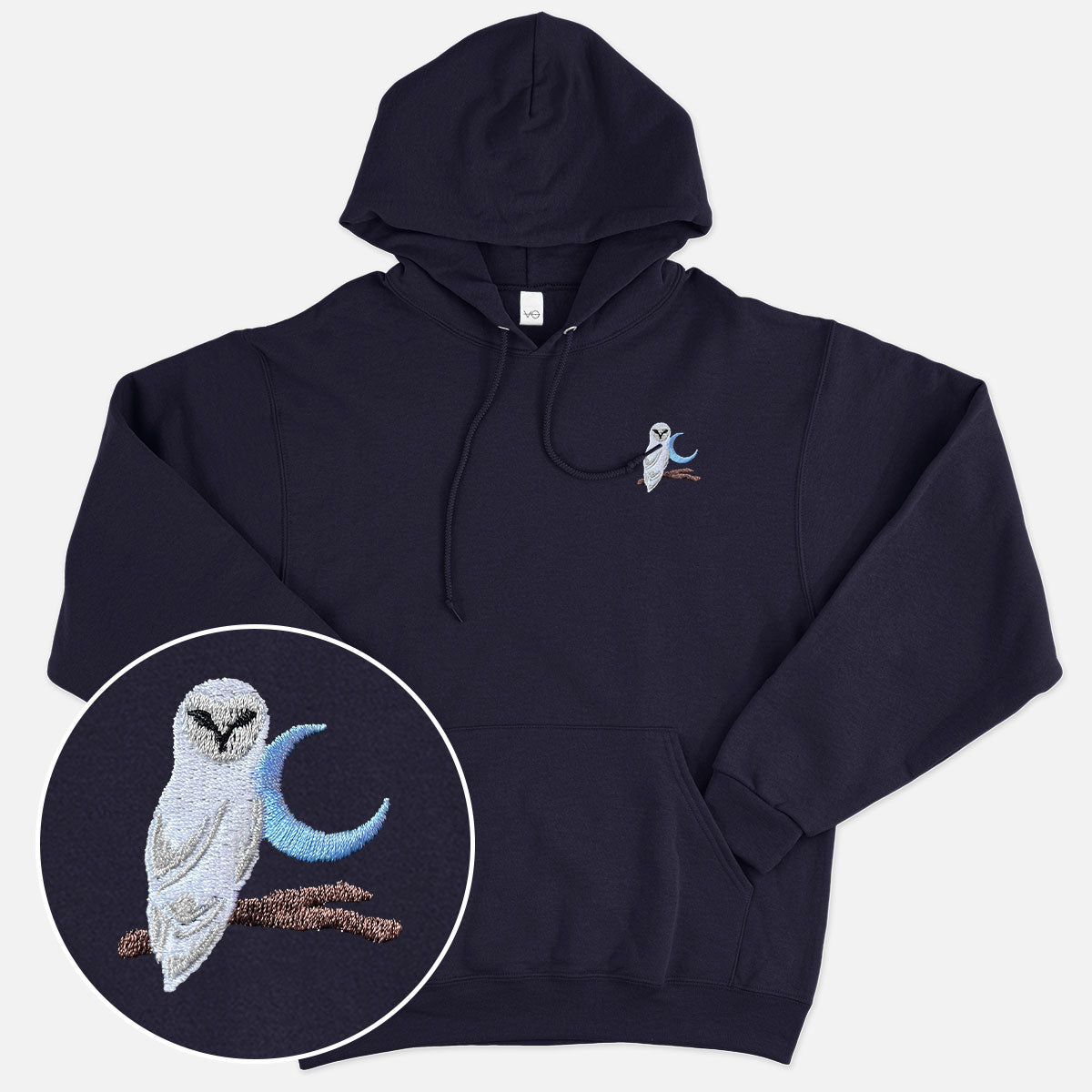 Night Owl Embroidered Hoodie (Unisex)