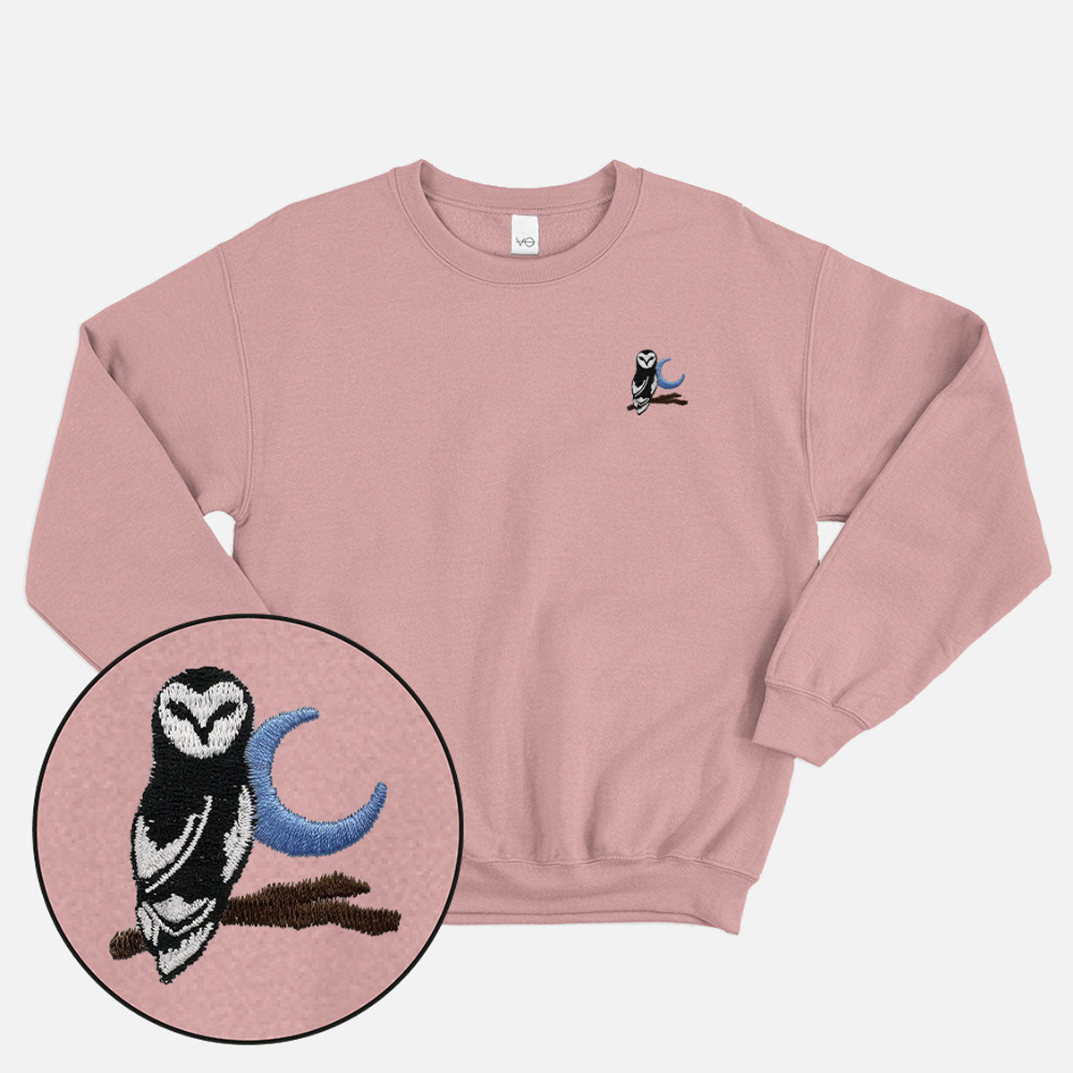 Night Owl Embroidered Sweatshirt (Unisex)
