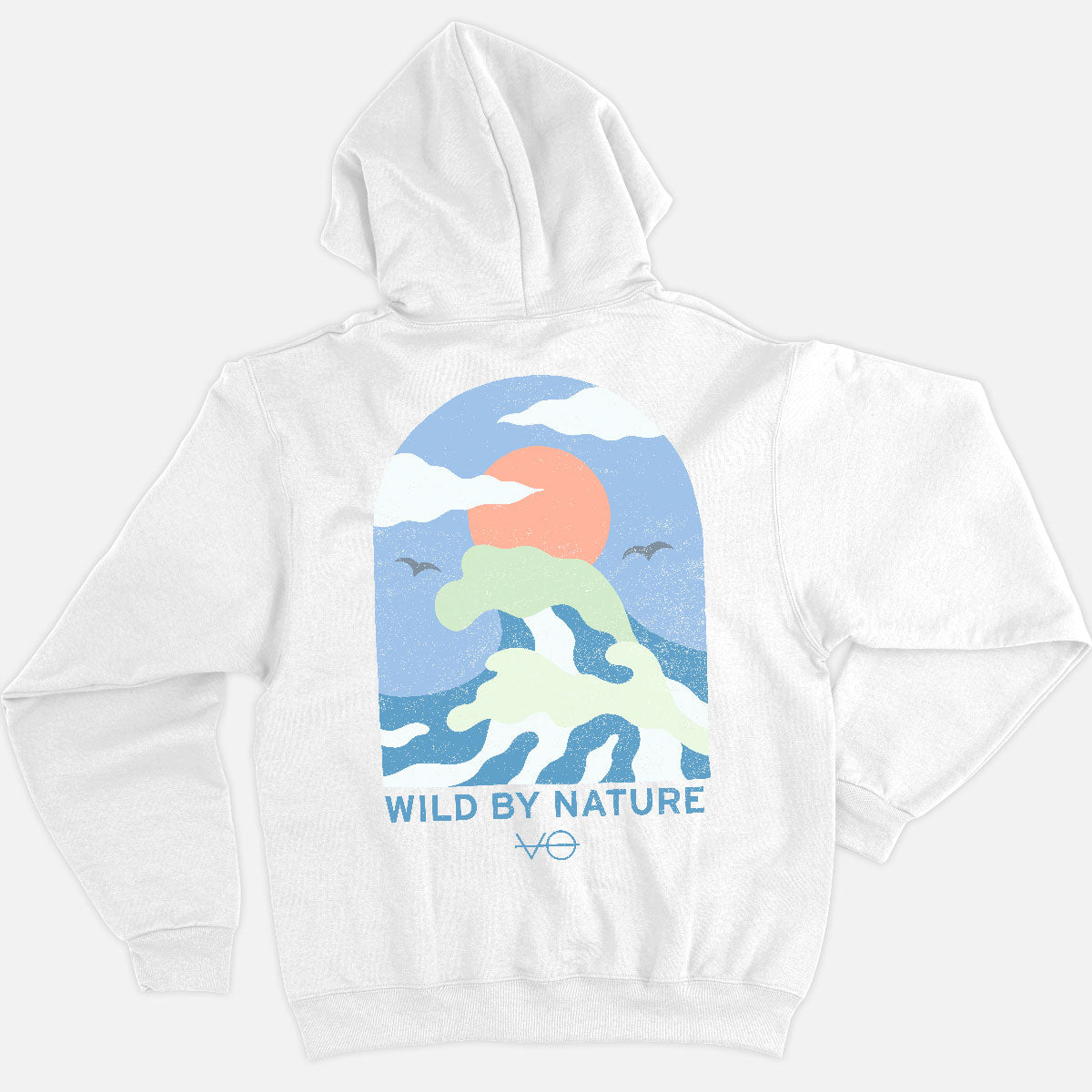 Ocean Scene Back Print Hoodie (Unisex)