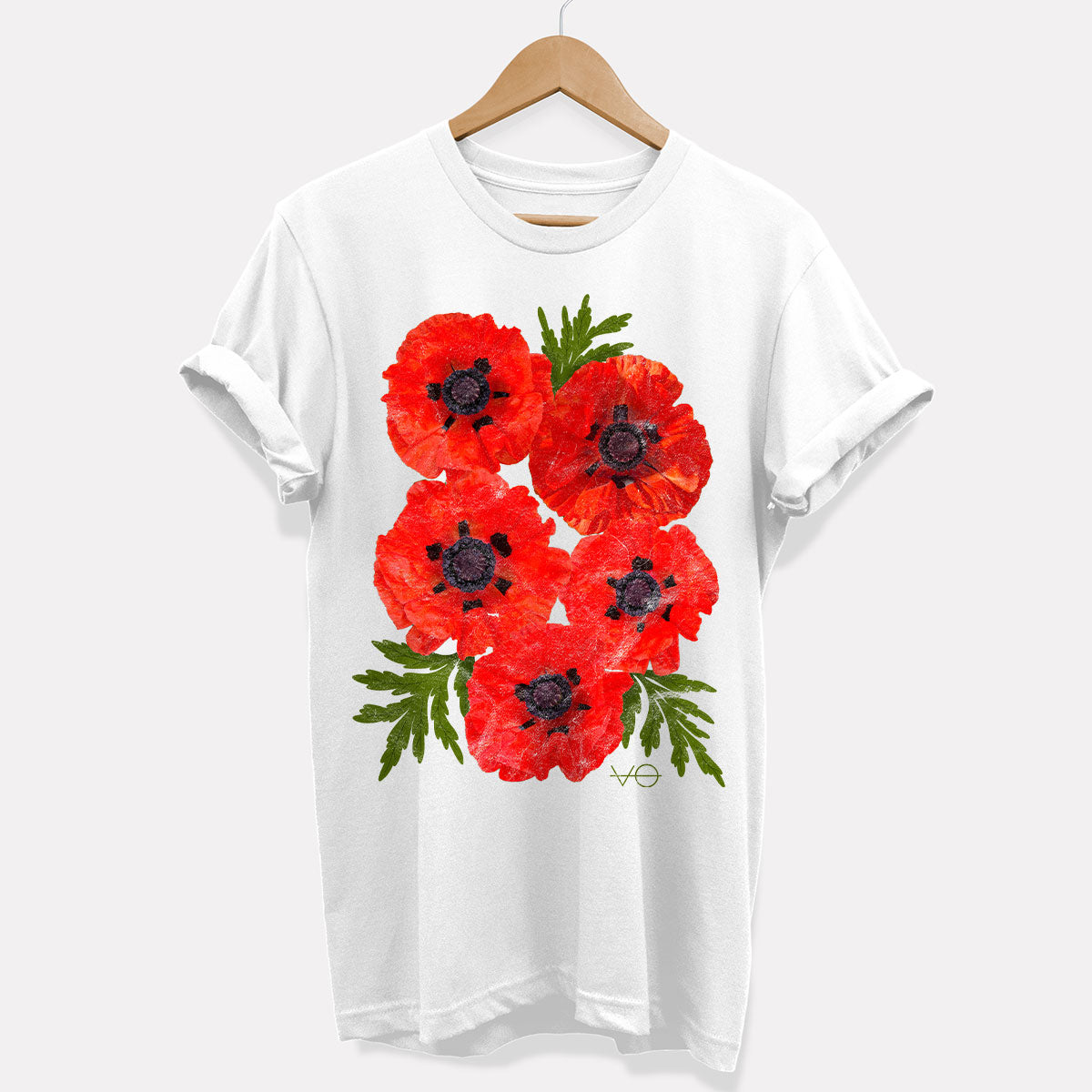 Pressed Poppies T Shirt